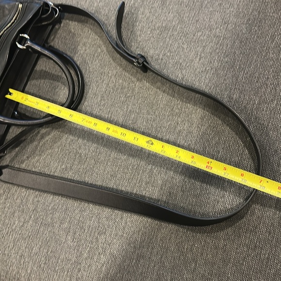 Rebecca Minkoff Bedford Zip Satchel Crossbody Black Leather and Silver Hardware - Picture 16 of 16